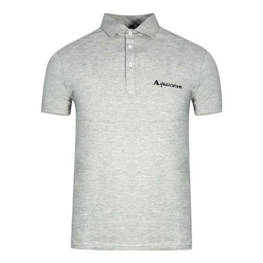 Aquascutum Unisex Erwachsenen Signature Logo Polo-Shirt (Grau)