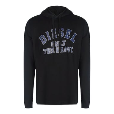 Diesel Unisex Erwachsene The Brave Logo Kapuzenpullover (Schwarz)