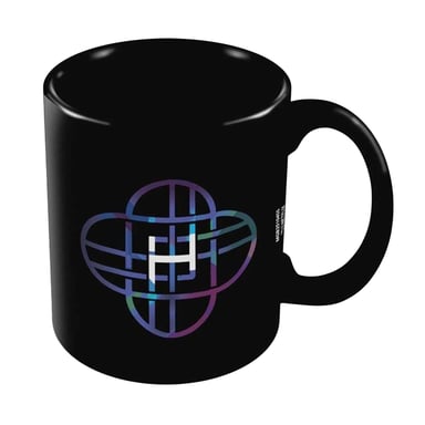 K-Pop Dämonenjäger Logo Huntr/X Tasse (Schwarz)