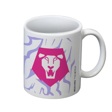 K-Pop Dämonenjäger Saja Boys Tasse (Weiß/Rosa)