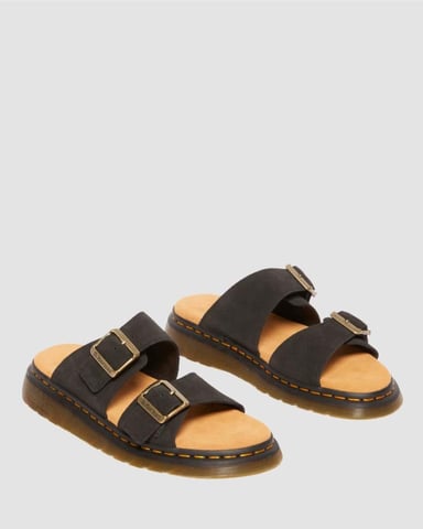 Dr. Martens Josef Wildleder Sandalen In Schwarz