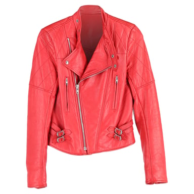 Joseph Bikerjacke aus rotem Leder