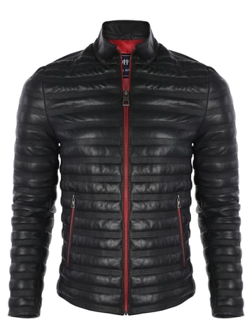 Lederjacke Sportliche Lederjacke Mit Reißverschluss