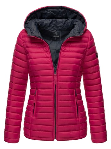 Marikoo Damen Steppjacke – Asraa, leicht mit Kapuze & Kontrastfutter