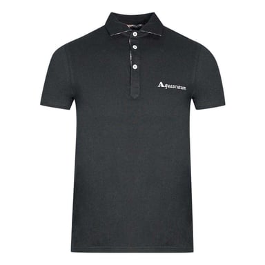 Aquascutum - Poloshirt für Herren/Damen Unisex, Logo (Schwarz)