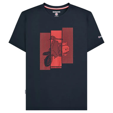 Lambretta Herren Scooter T-Shirt (Marineblau)