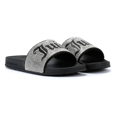 Juicy Couture Schwarzer Diamant Rutschen für Frauen