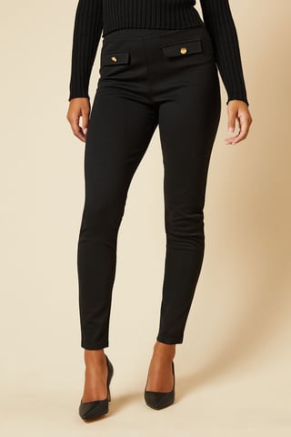 Pocket Detail Ponte Trouser