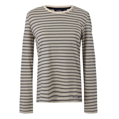 Regatta - "Federica" T-Shirt für Damen, Langärmlig (Helles Vanillegelb/Marine)