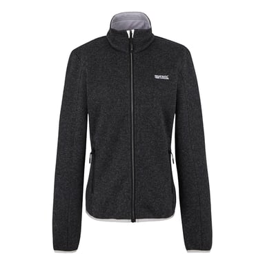 Regatta Damen Newhill Full Zip Fleecejacke (Schwarz/Oyster Mushroom)