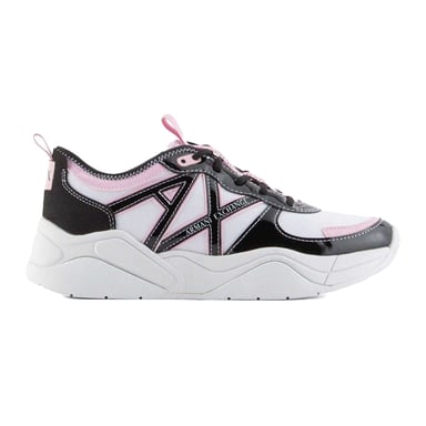 Armani Exchange - Sneaker für Damen (Weiß/Schwarz/Pink)