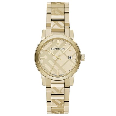 Burberry BU9145 The City Elegante goldfarbene Damenuhr