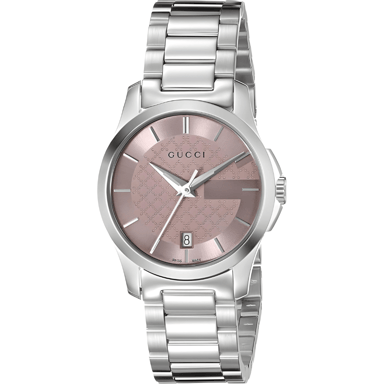 Gucci G-Timeless Rosa Zifferblatt Damenuhr - Modell YA126524