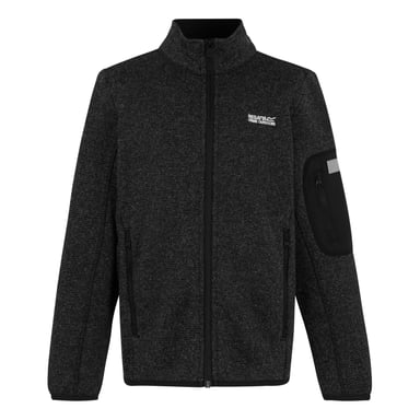 Regatta - "Newhill" Fleecejacke für Kinder, Durchgehender Reißverschluss (Schwarz)
