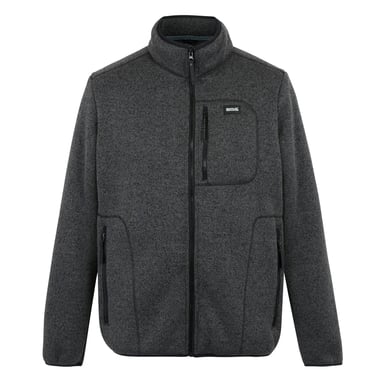 Regatta - "Barlee" Fleecejacke für Herren, Durchgehender Reißverschluss, meliert (Schwarz)