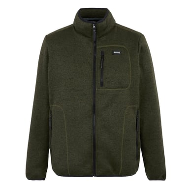 Regatta - "Barlee" Fleecejacke für Herren, Durchgehender Reißverschluss, meliert (Dunkel-Khaki)