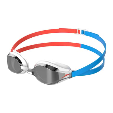 Speedo - "Fastskin Speedsocket 2" Schwimmbrille für Herren/Damen Unisex (Blau/Rot)