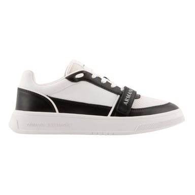 Armani Exchange - Sneaker für Herren, Wildleder (Weiß/Schwarz)