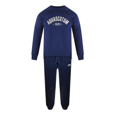 Aquascutum - "Old School" Trainingsanzug für Herren, Rundhalsausschnitt (Dunkles Marineblau)