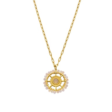 Luxenter Halskette mit glänzenden Zirkonia 18k Gold Finish - Yakde