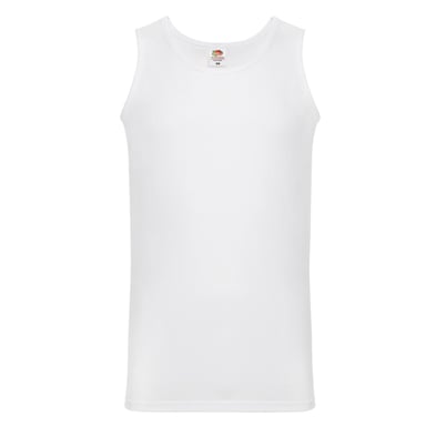 Fruit of the Loom - "Valueweight Athletic" Ärmelloses Oberteil für Herren/Damen Unisex (Weiß)