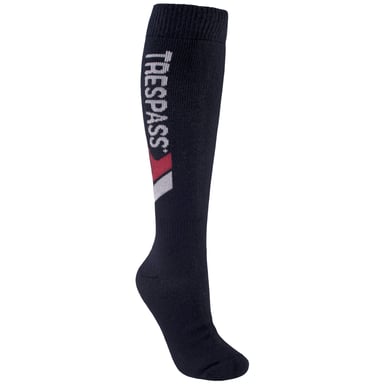 Trespass Unisex Tech Ski-Socken mit Merinowolle (Schwarz)
