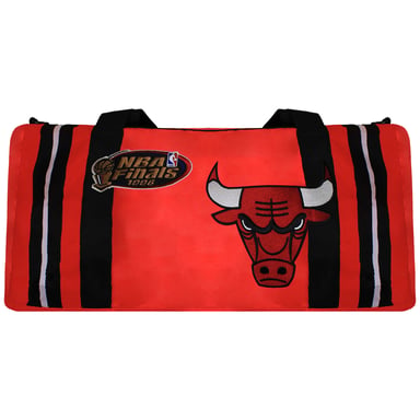 Mitchell & Ness NBA Chicago Bulls Satin Red Duffle Bag