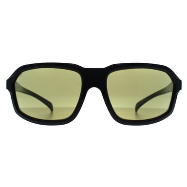 Serengeti Wrap Herren Glänzend Schwarz Transparent Schicht Saturn Photochromic 555nm Hext