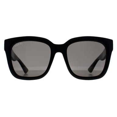 Gucci Square Womens Glänzend Schwarz Dunkelgrau GG1338S