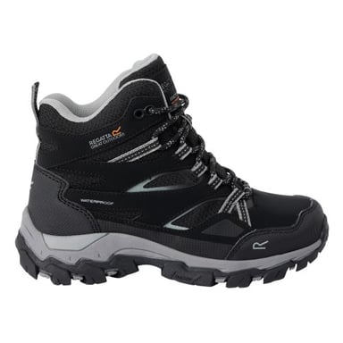 Regatta - Kinder Wanderstiefel "Holcombe III" (Schwarz/Stahlfarben)