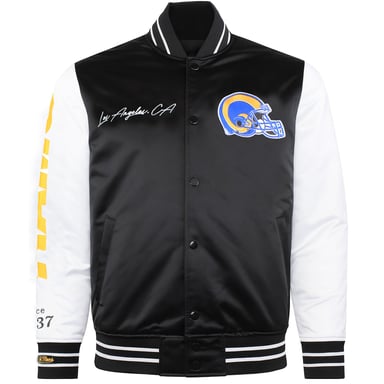 Mitchell & Ness NFL Los Angeles Rams Herren Satin Bomberjacke