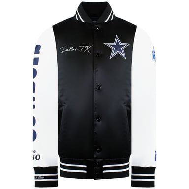 Mitchell & Ness NFL Dallas Cowboys Herren Satin Bomberjacke