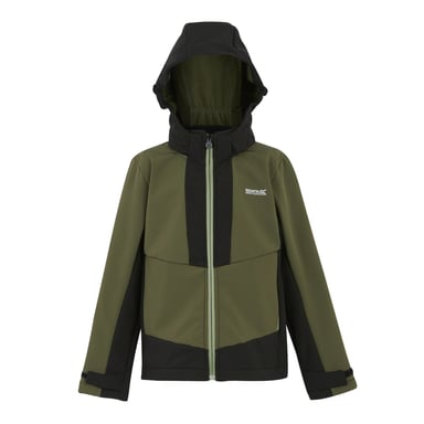 Regatta - "Haydenbury" Softshelljacke für Kinder, Wasserfest (Oliv/Schwarz)