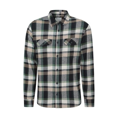 Mountain Warehouse - "Trace" Hemd für Herren Langärmlig (Dunkel-Khaki)