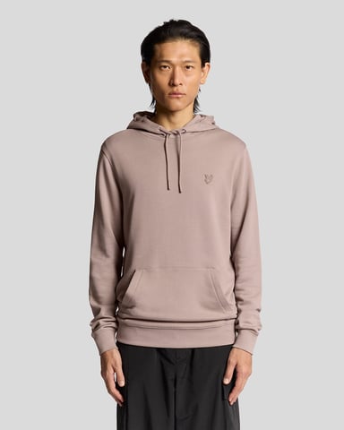 Lyle & Scott – Loopback-Kapuzenpullover aus superfeiner Baumwolle – Grau