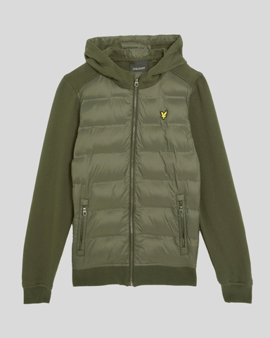 Lyle & Scott Jungen Hybrid Hoodie - Grün