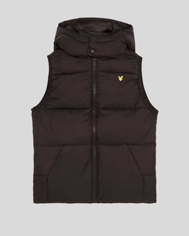 Lyle & Scott Jungen-Ripstop-Steppweste - Schwarz