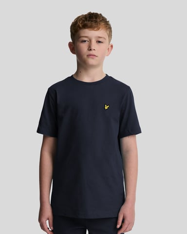Lyle & Scott Baumwoll-T-Shirt für Jungen – Marineblau
