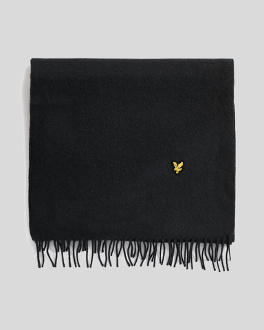 Lyle & Scott Schal aus Lammwollmischung - Schwarz