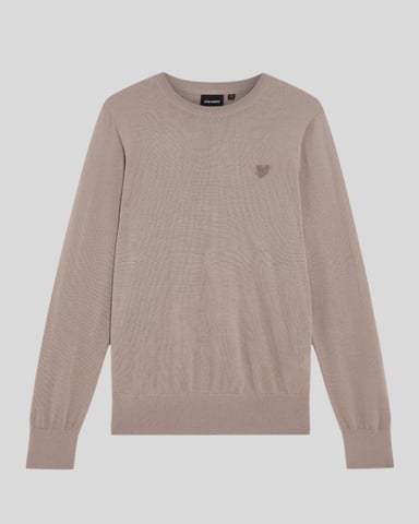 Lyle & Scott Pullover aus Merinowolle mit Rundhalsausschnitt - Braun