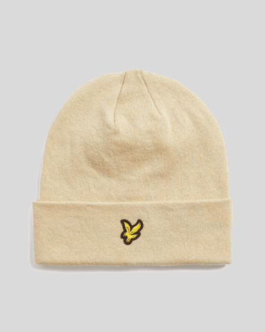 Lyle & Scott Beanie aus Merinowollmischung - Grau