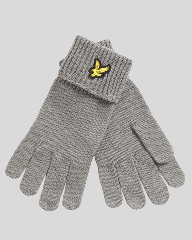 Lyle & Scott Handschuhe aus Merinowollmischung - Grau
