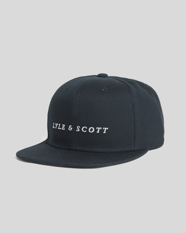 Lyle & Scott Baseballkappe mit Logo-Schriftzug – Marineblau