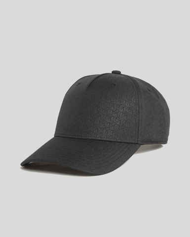 Lyle & Scott Tonal Monogram Baseball Cap - Schwarz