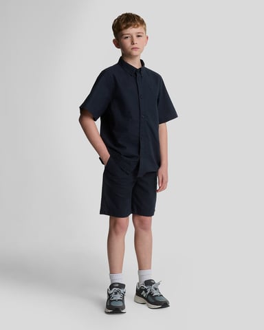 Lyle & Scott Leinenshorts für Jungen - Marineblau