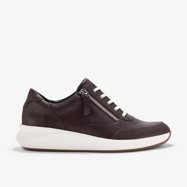 Un Rio Zip Burgundy Leder Sneakers