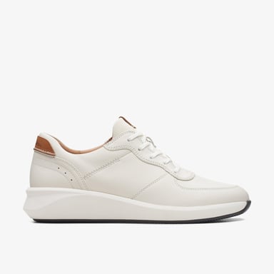 Un Rio Sprint Weiß Kombination Leder Sneakers