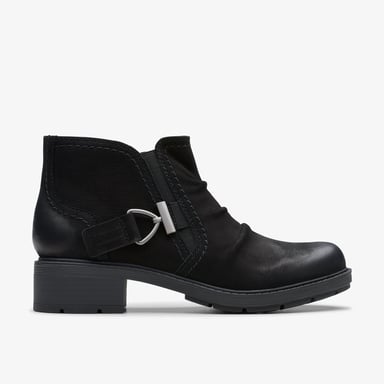Hearth Clara Schwarze Nubukstiefel