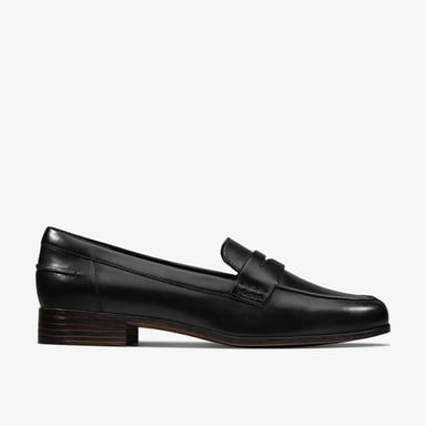 Hamble Slipper schwarze Lederschuhe