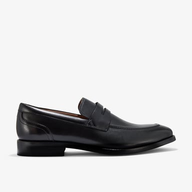 Banstead Lo Schwarze Lederschuhe